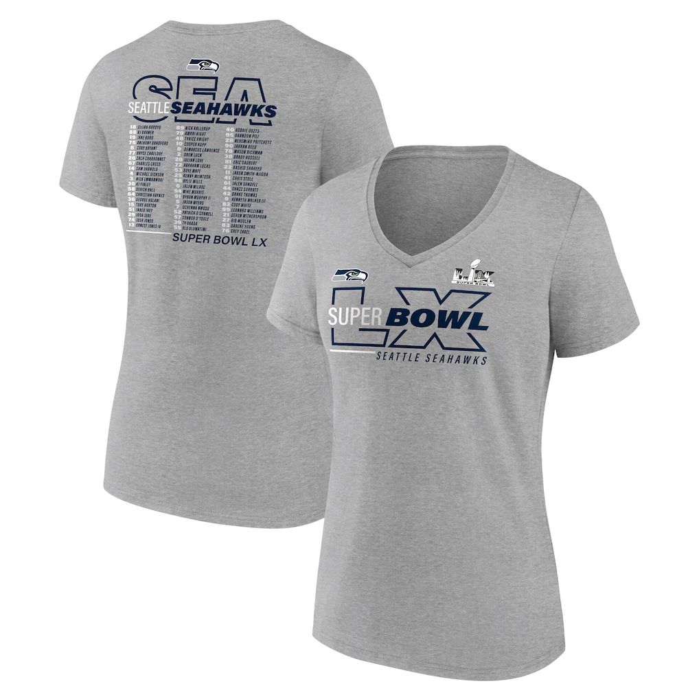 Men 2026 NFL Seattle Seahawks T-shirt grey 012